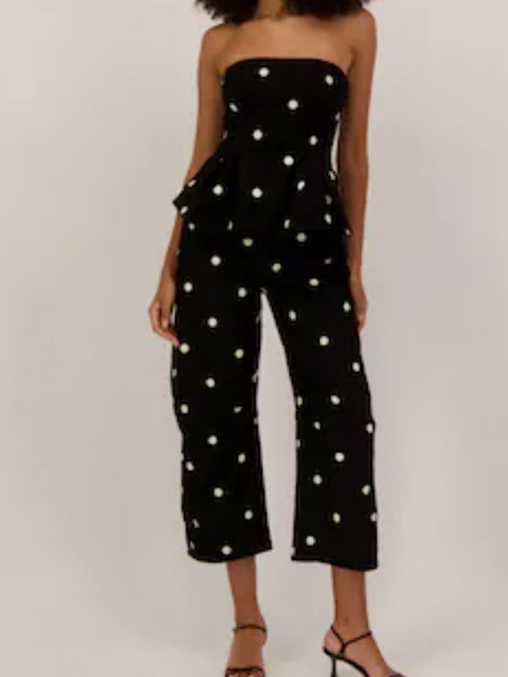 Klesis 2-Piece Polka Dot DenimTop & Pant (Contemporary) Set BNWT